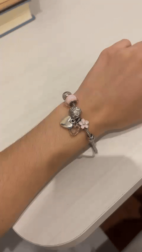 LYNDORA™ Pulsera Corazón Rosa Infinito