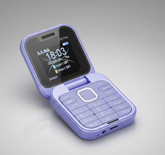 Teléfono plegable con doble pantalla  i16 Pro morada